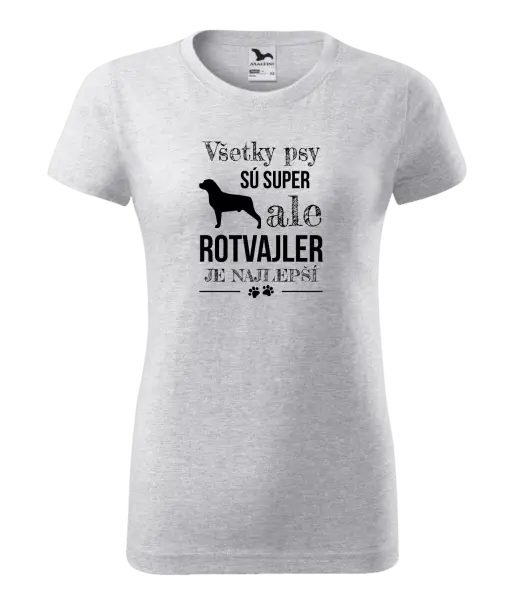 Dámske tričko Rotvajler je najlepší