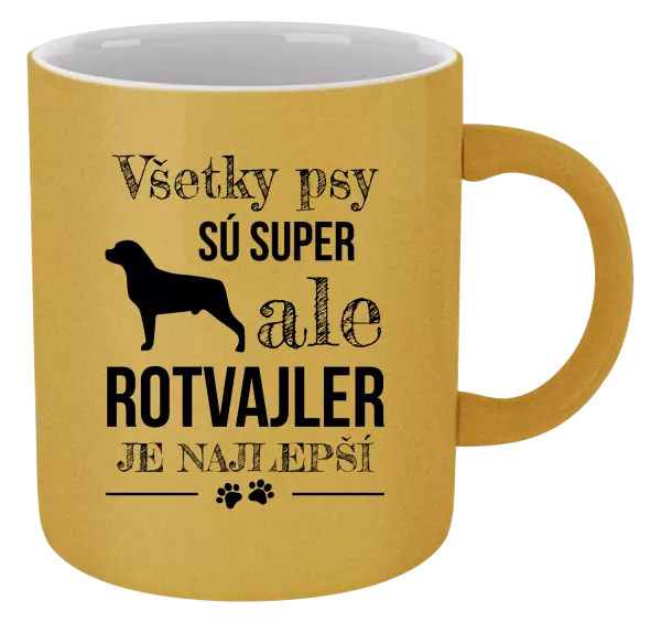 Hrnček metalický Rotvajler je najlepší