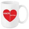 Hrnček Rozpolené srdce s menami