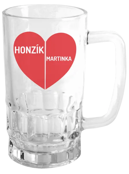 Polliter Rozpolené srdce s menami