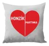 Vankúš Rozpolené srdce s menami