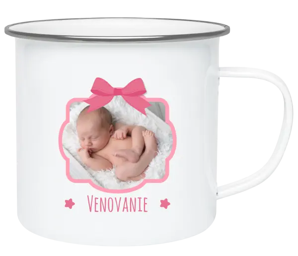 Plecháčik Ružová mašľa s fotografiou