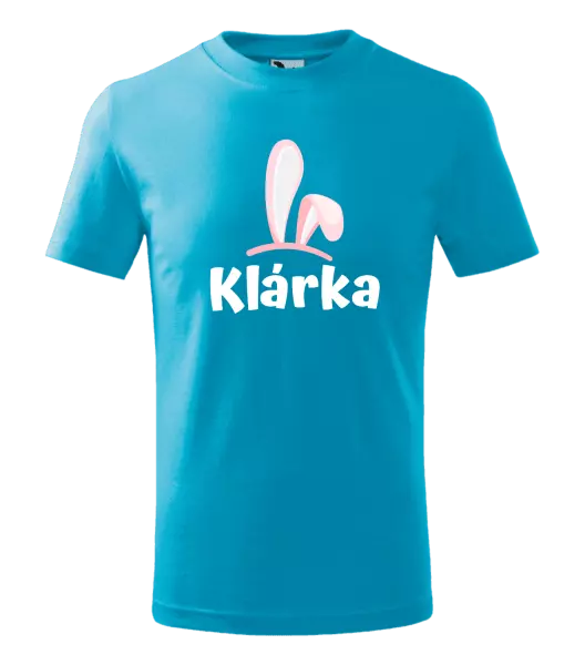 Detské veľkonočné tričko Ružové ušká s menom