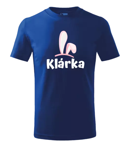 Detské veľkonočné tričko Ružové ušká s menom