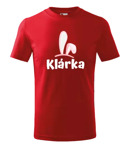 Detské veľkonočné tričko Ružové ušká s menom