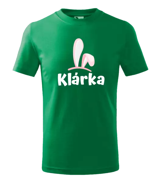 Detské veľkonočné tričko Ružové ušká s menom