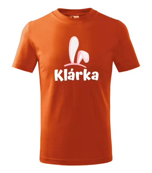 Detské veľkonočné tričko Ružové ušká s menom