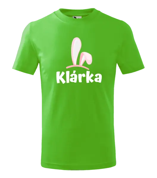 Detské veľkonočné tričko Ružové ušká s menom