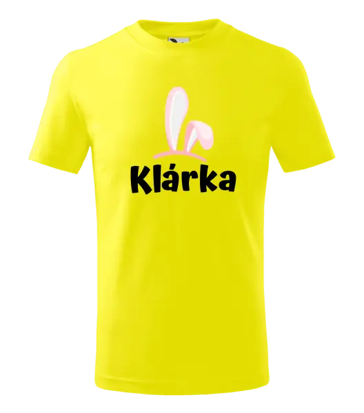 Detské veľkonočné tričko Ružové ušká s menom