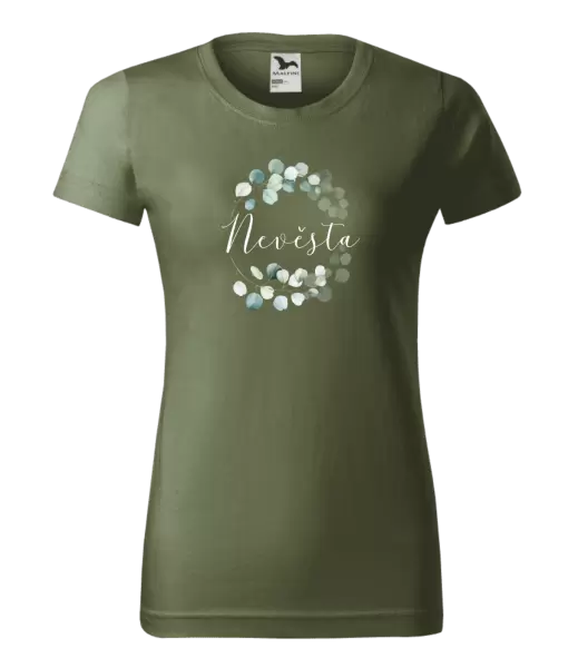 Dámské tričko Nevěsta - eukalyptus