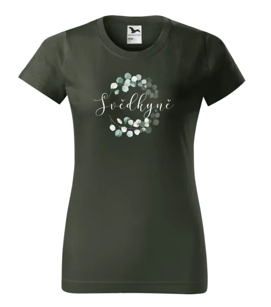 Dámské tričko Svědkyně - eukalyptus