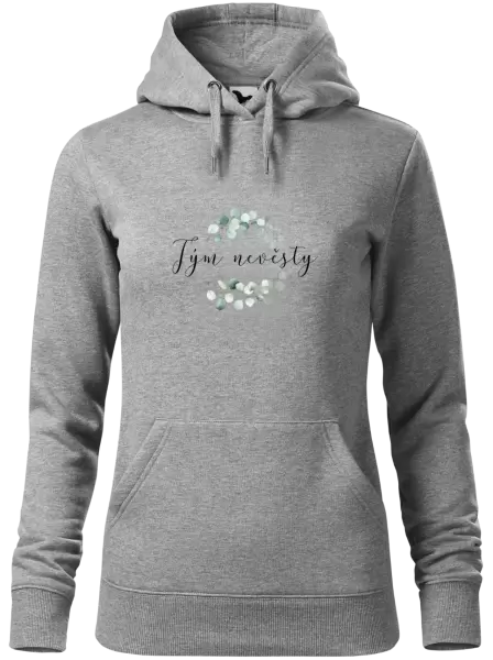 Dámská mikina Tým nevěsty - eukalyptus