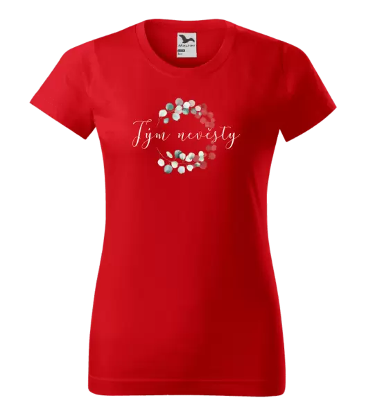 Dámské tričko Tým nevěsty - eukalyptus