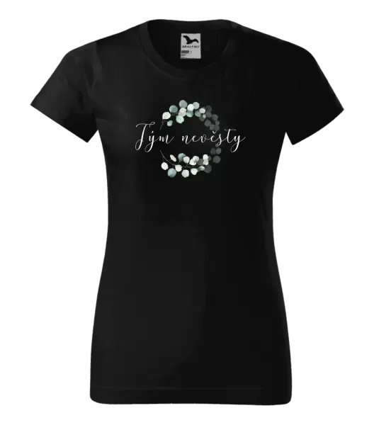Dámské tričko Tým nevěsty - eukalyptus