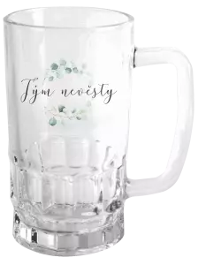 Půllitr Tým nevěsty - eukalyptus