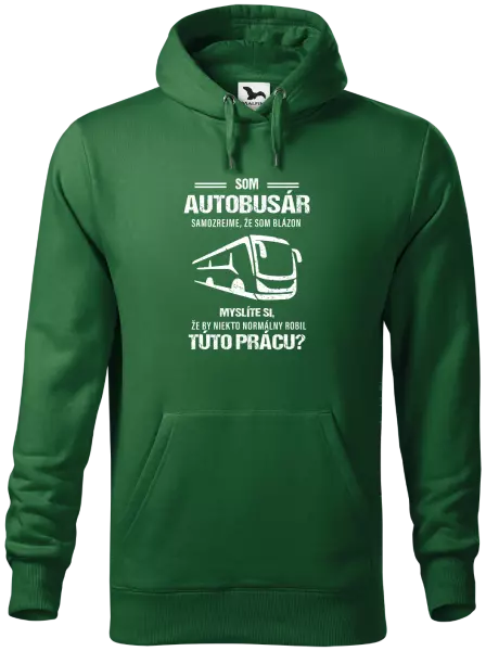 Pánska mikina Samozrejme, že som blázon - autobusár