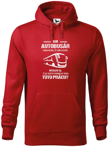 Pánska mikina Samozrejme, že som blázon - autobusár