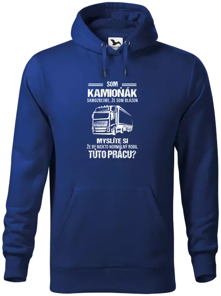 Pánska mikina Samozrejme, že som blázon - kamioňák
