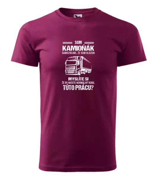 Pánske tričko Samozrejme, že som blázon - kamioňák