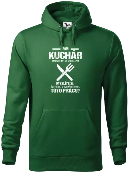 Pánska mikina Samozrejme, že som blázon - kuchár
