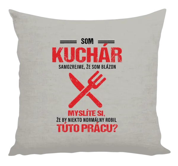 Vankúš Samozrejme, že som blázon - kuchár