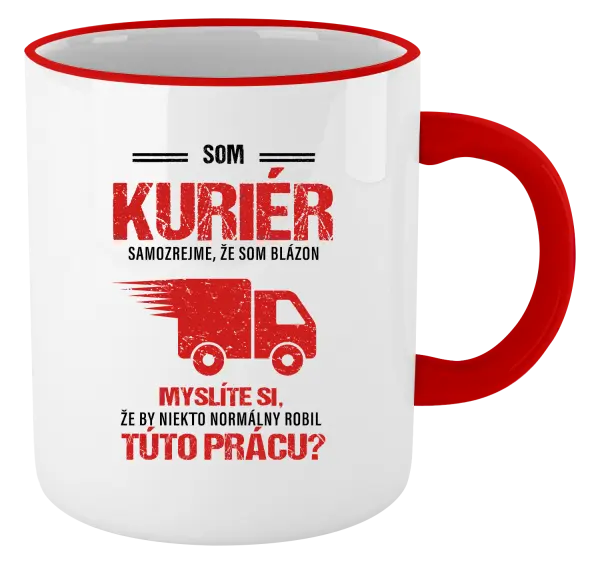 Hrnček Samozrejme, že som blázon - kuriér