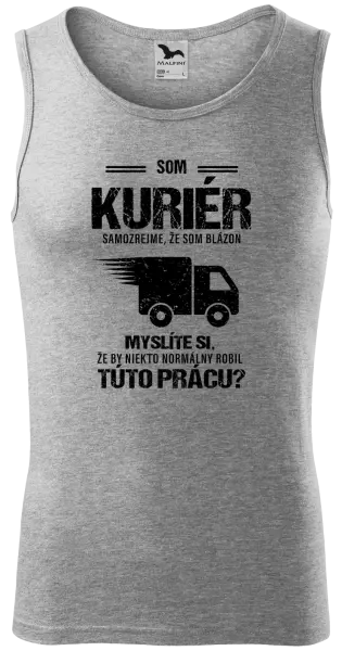 Pánske tielko Samozrejme, že som blázon - kuriér