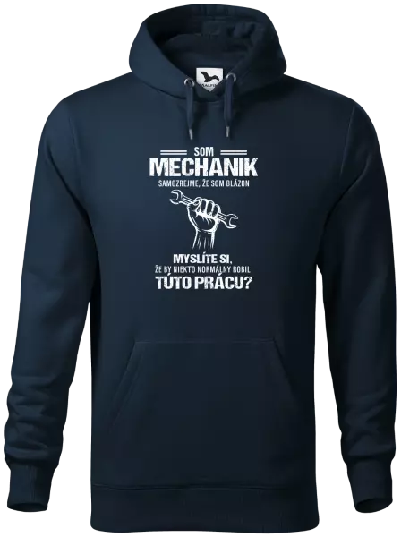 Pánska mikina Samozrejme, že som blázon - mechanik