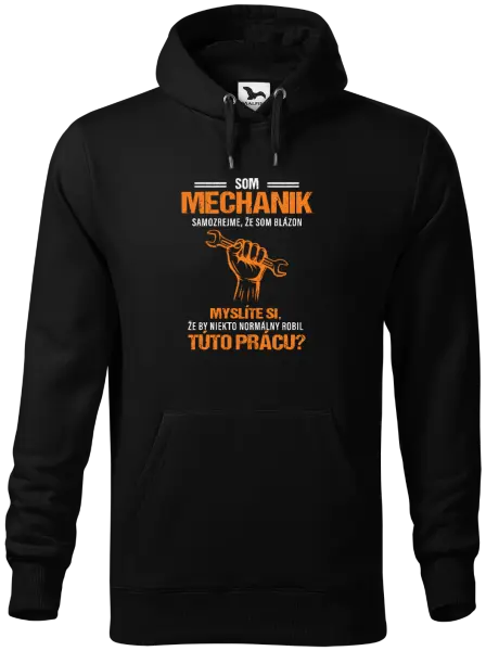 Pánska mikina Samozrejme, že som blázon - mechanik