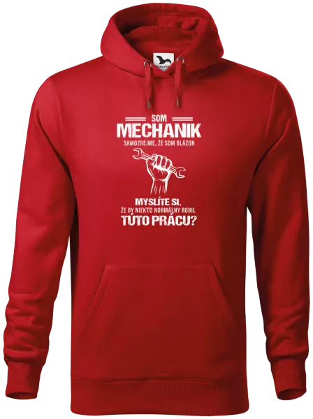 Pánska mikina Samozrejme, že som blázon - mechanik