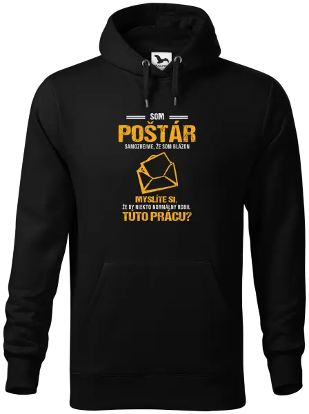 Pánska mikina Samozrejme, že som blázon - poštár
