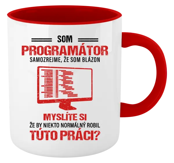 Hrnček  Samozrejme, že som blázon - programátor