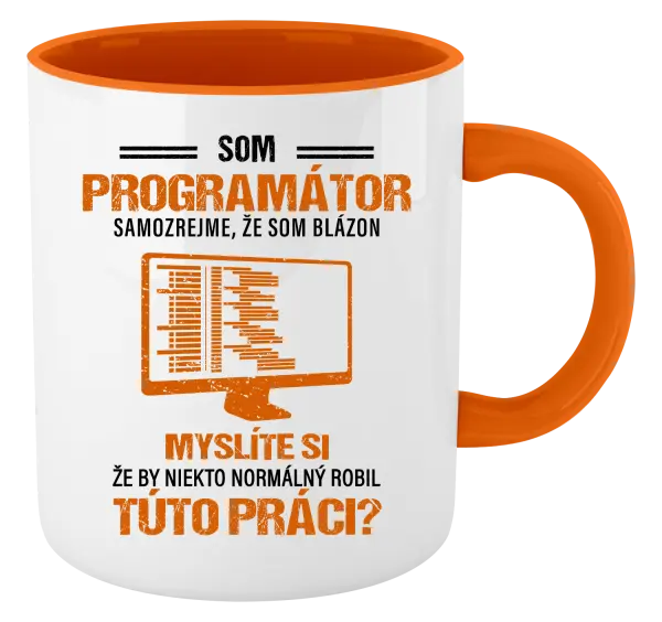 Hrnček  Samozrejme, že som blázon - programátor