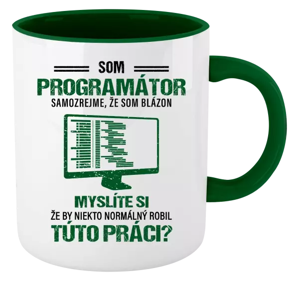 Hrnček  Samozrejme, že som blázon - programátor