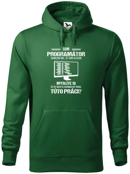Pánska mikina Samozrejme, že som blázon - programátor