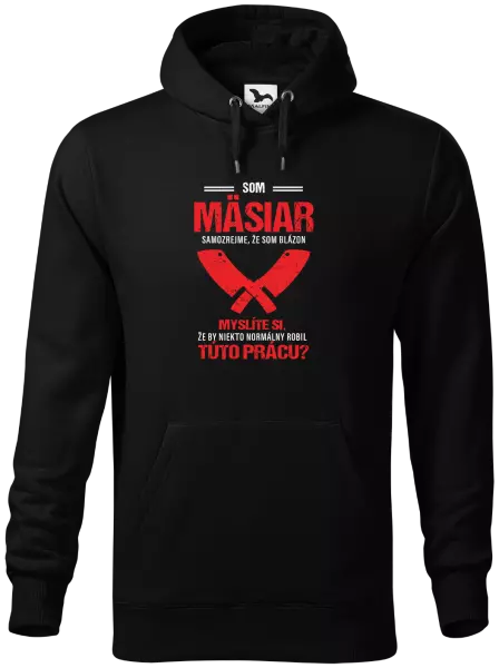 Pánska mikina Samozrejme, že som blázon - mäsiar