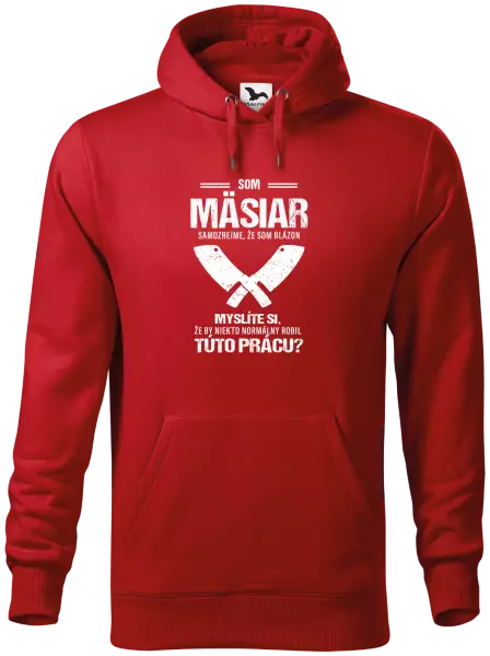 Pánska mikina Samozrejme, že som blázon - mäsiar