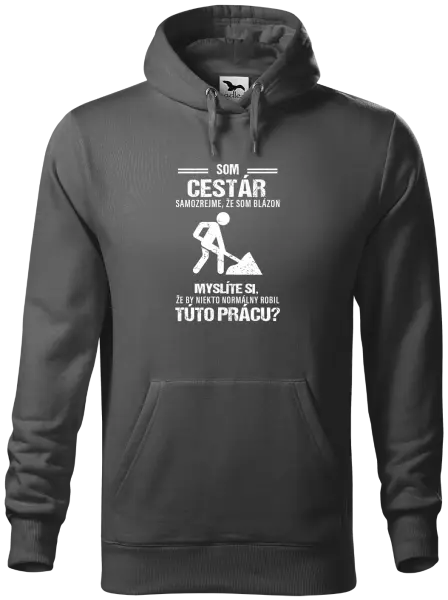 Pánska mikina Samozrejme, že som blázon - cestár