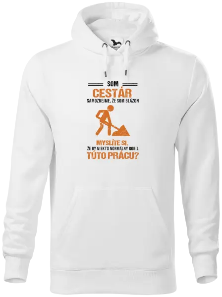 Pánska mikina Samozrejme, že som blázon - cestár