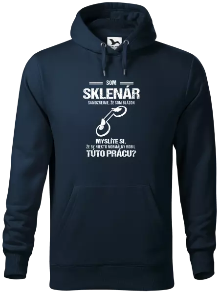 Pánska mikina Samozrejme, že som blázon - sklenár