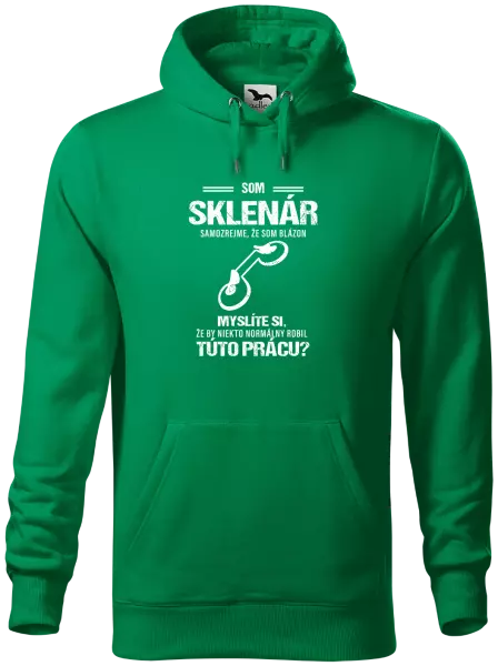 Pánska mikina Samozrejme, že som blázon - sklenár