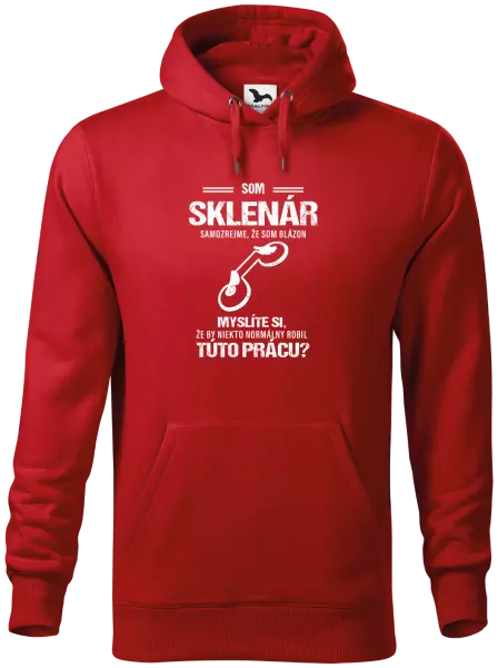 Pánska mikina Samozrejme, že som blázon - sklenár