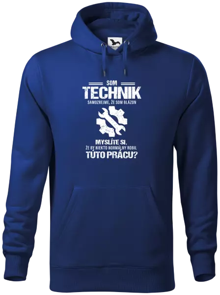 Pánska mikina Samozrejme, že som blázon - technik