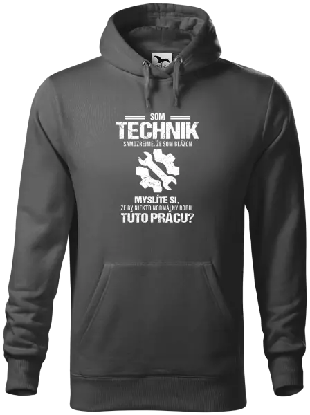 Pánska mikina Samozrejme, že som blázon - technik