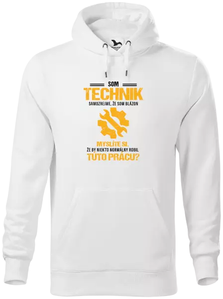 Pánska mikina Samozrejme, že som blázon - technik