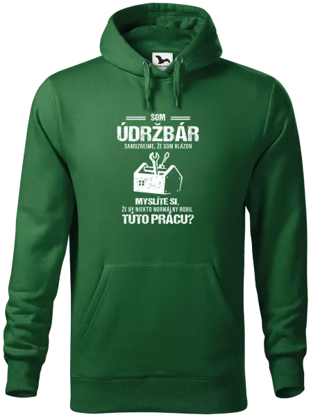 Pánska mikina Samozrejme, že som blázon - údržbár