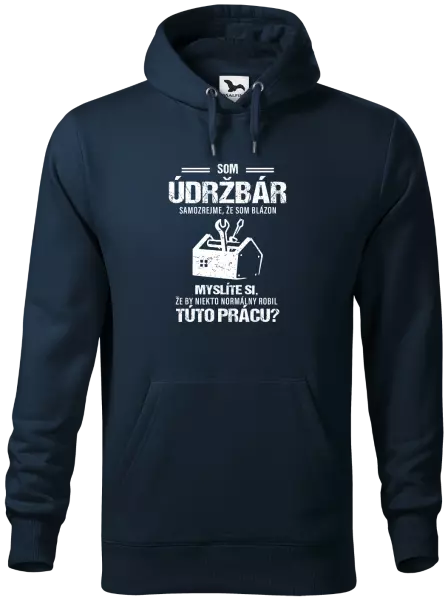 Pánska mikina Samozrejme, že som blázon - údržbár