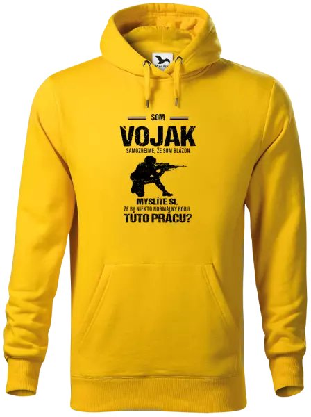 Pánska mikina Samozrejme, že som blázon - vojak