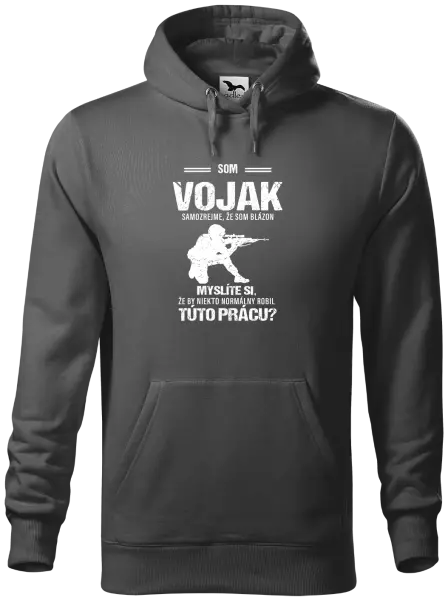 Pánska mikina Samozrejme, že som blázon - vojak