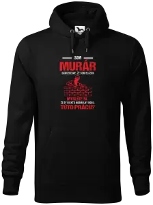 Pánska mikina Samozrejme, že som blázon - murár